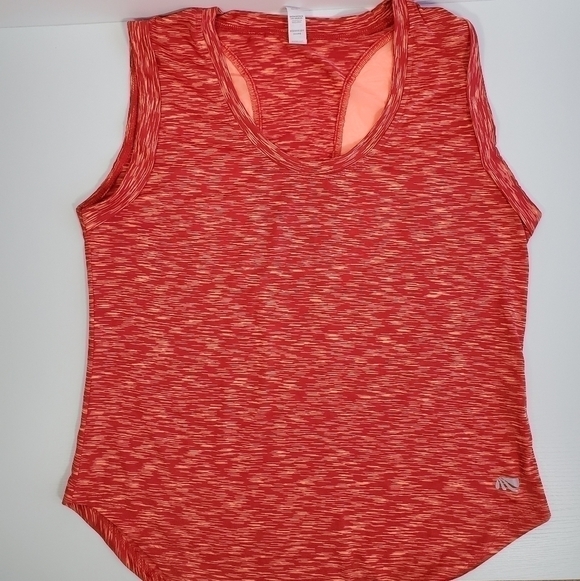 Marika Tangerine Orange Yoga Workout Tank Top - Picture 4 of 6